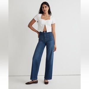 Madewell The Perfect Vintage Wide Leg Jean in Caronia Wash: Patch Pocket Edition